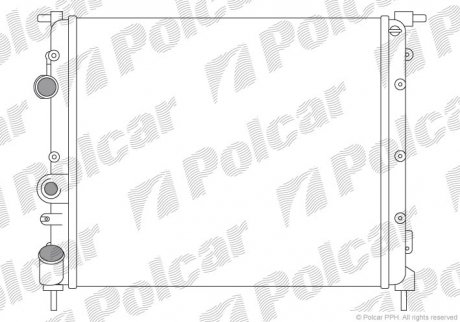 Радиатор охлаждения POLCAR 606008A1 (фото 1)