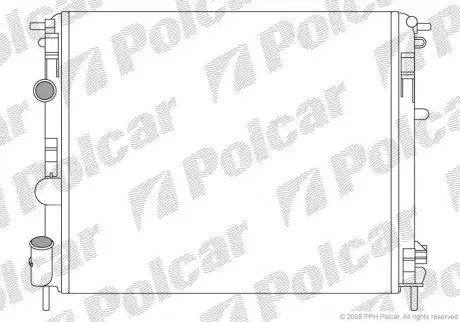 Радиатор охлаждения POLCAR 606008A6