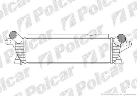 Радиатор воздуха (интеркуллер) POLCAR 6060J81X (фото 1)