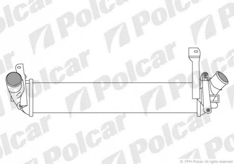 Интеркуллер renault kangoo 1.5dci 01- POLCAR 6060J8-2 (фото 1)