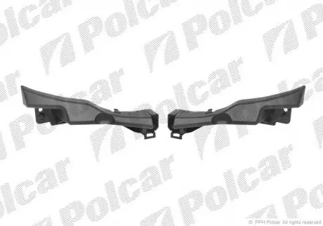 Кронштейн бампера левый+правый POLCAR 606207-5