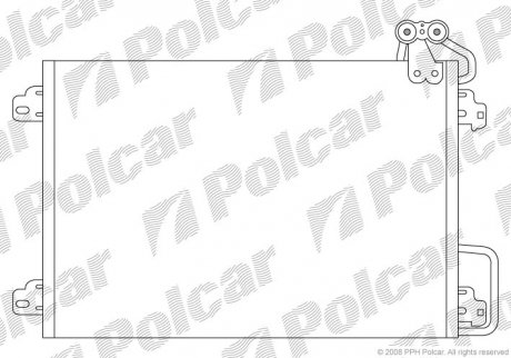 Радиатор кондиционера POLCAR 6070K81X