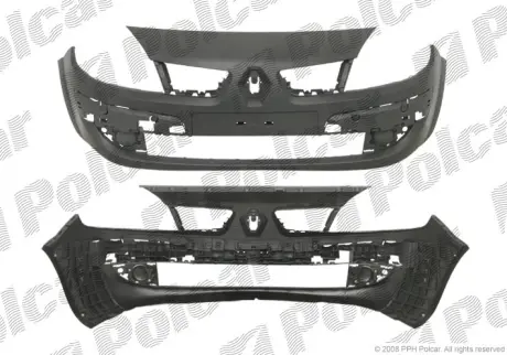 Бампер передний scenic, 08.06- POLCAR 607207