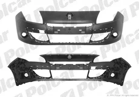 Бампер передний POLCAR 607307-2