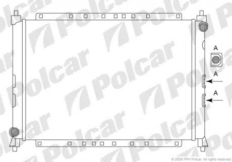 Радиатор охлаждения POLCAR 631908A2