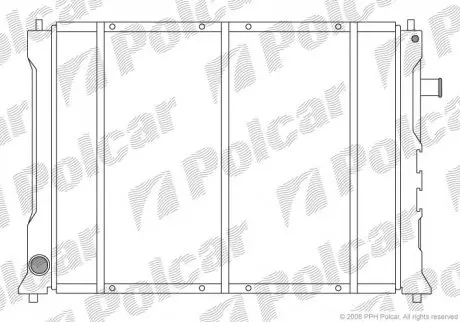 Радіатор охолодження POLCAR 634008-1