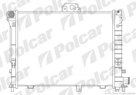 Радиатор охлаждения POLCAR 652008-3 (фото 1)