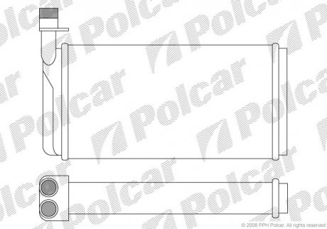 Радиатор обогрева POLCAR 6521N8-2