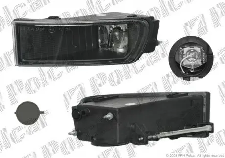 Фара передняя POLCAR 653030-E