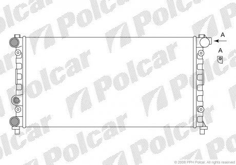 Радиатор охлаждения POLCAR 671108A1 (фото 1)