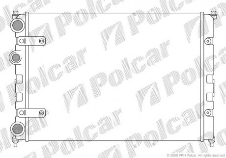 Радіатор охолодження POLCAR 671308-1 (фото 1)