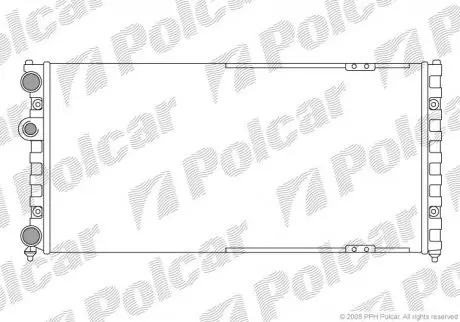 Радиатор охлаждения POLCAR 671308-5