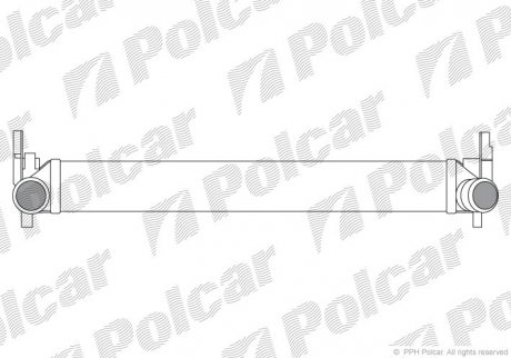 Радіатор повітря (інтеркулер) POLCAR 6732J81X