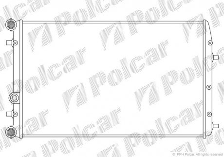 Радиатор охлаждения POLCAR 691308-5