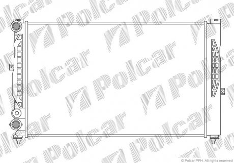 Радіатор охолодження POLCAR 692508B1 (фото 1)