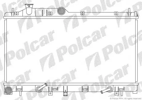 Радиатор охлаждения POLCAR 720808-3