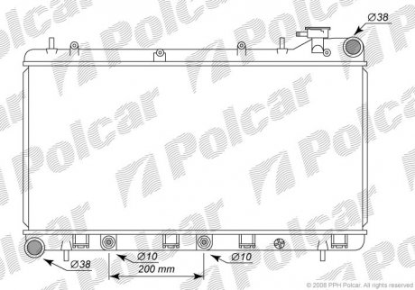 Радіатор охолодження POLCAR 721008-2