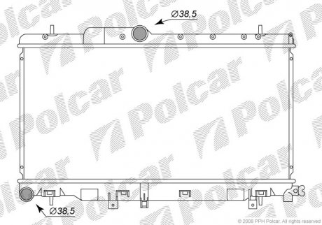 Радиатор охлаждения POLCAR 721208-2