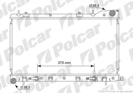 Радиатор охлаждения POLCAR 7241081K (фото 1)