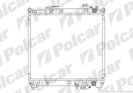 Радиатор охлаждения POLCAR 740308-2 (фото 1)