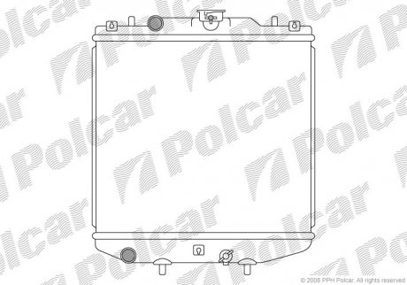 Радиатор охлаждения POLCAR 741108-1 (фото 1)