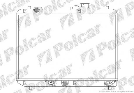 Радиатор охлаждения POLCAR 741208-2 (фото 1)