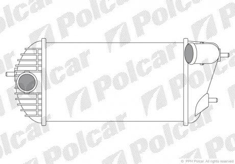 Радиатор воздуха (интеркуллер) POLCAR 7415J8-1 (фото 1)