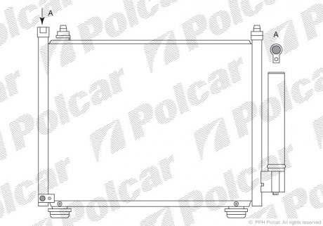 Радіатор кондиціонера POLCAR 7420K8C2