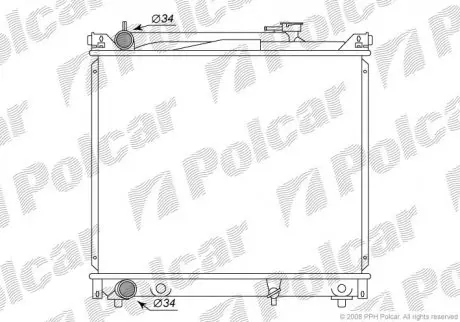 Радіатор охолодження POLCAR 7424083K