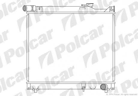 Радиатор охлаждения POLCAR 742408-8 (фото 1)