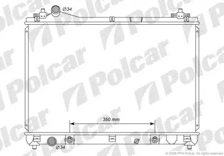 Радіатор охолодження POLCAR 742608-2