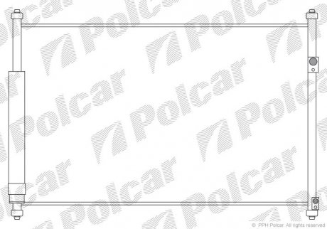 Радіатор кондиціонера POLCAR 7426K81K (фото 1)