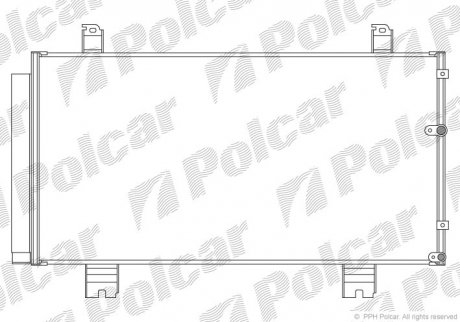 Радіатор кондиціонера POLCAR 8011K81K