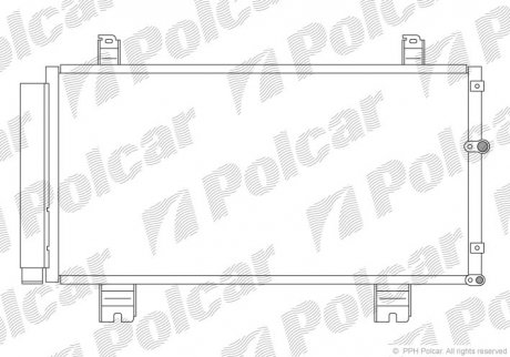 Радиатор кондиционера POLCAR 8011K8C1 (фото 1)