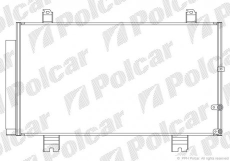 Радиатор кондиционера POLCAR 8022K81K (фото 1)