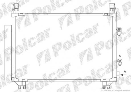 Радиатор кондиционера POLCAR 8105K8C3