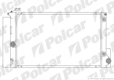 Радиатор охлаждения POLCAR 811608-2