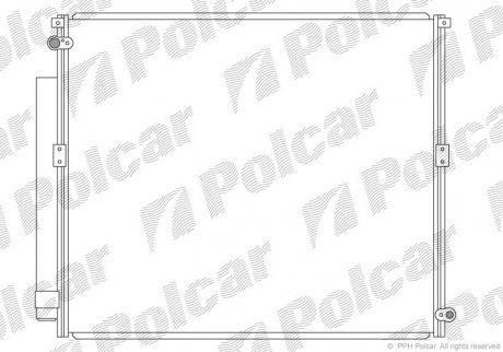 Радиатор кондиционера POLCAR 8178K82K