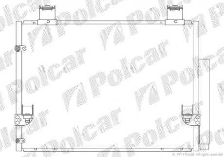 Радиатор кондиционера POLCAR 8192K81K