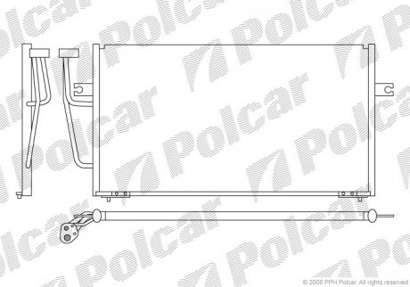 Радіатор кондиціонера POLCAR 9040K8C1S