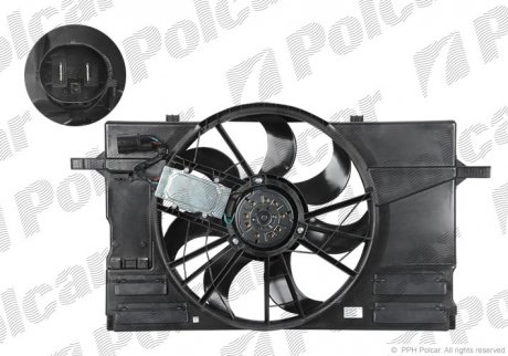 Вентилятор з корпусом/кронштейном POLCAR 905023W1