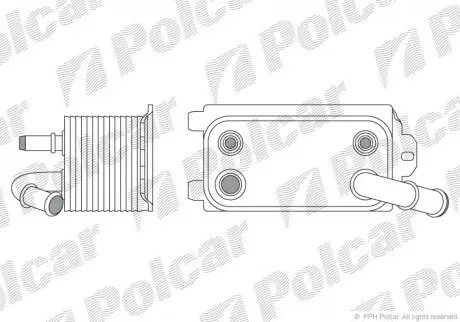 Радиатор масла POLCAR 9071L81X