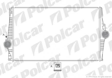 Интеркуллер volvo xc90 2.4d 10.02-12.14 POLCAR 9090J8-1