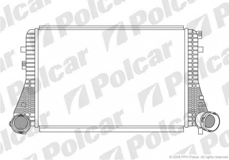 Радиатор воздуха (интеркуллер) POLCAR 9513J81X (фото 1)