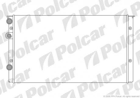 Радиатор охлаждения POLCAR 953808A6