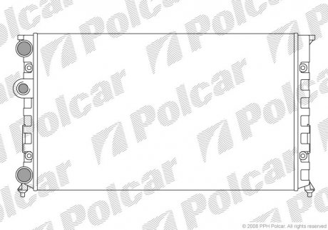 Радіатор охолодження POLCAR 953808A7 (фото 1)