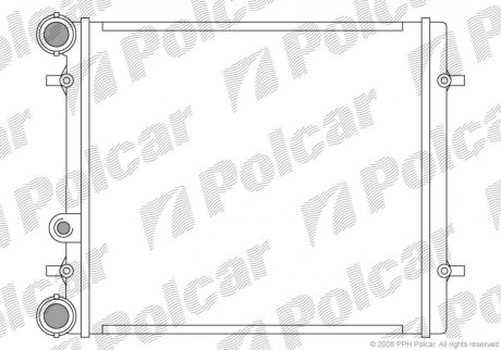 Радиатор охлаждения POLCAR 954108-1 (фото 1)
