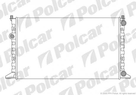Радиатор охлаждения POLCAR 954108A3