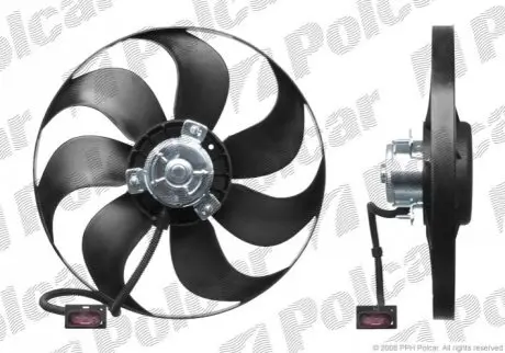 Вентилятор радиатора vw bora, golf 98- audi a3 96- POLCAR 954123U4