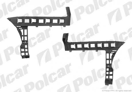 Кронштейн бампера левый POLCAR 95559611